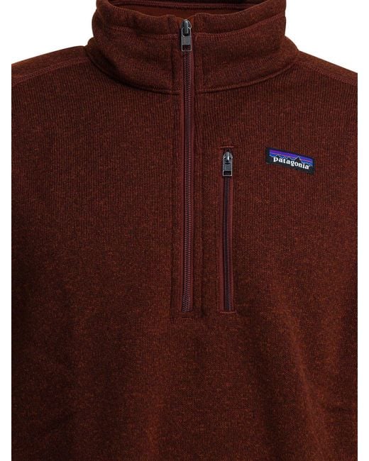 Patagonia "Better Sweater" Sweatshirt mit halbem Reißverschluss in Brown für Herren
