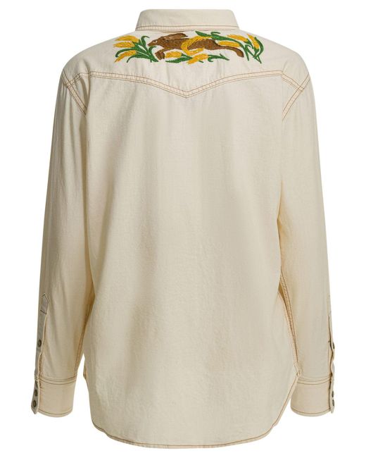 Filson Natural "Embroidered Western" Casual Shirt
