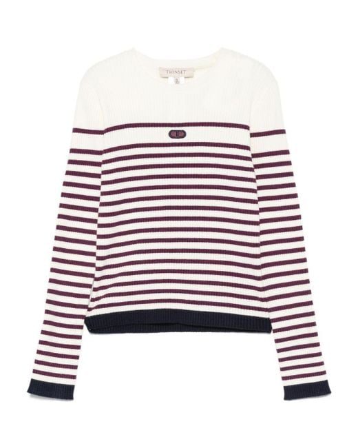 Twinset White Twin -Set -Pullover