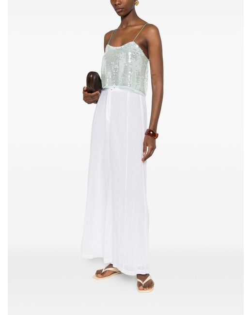Forte_forte Blue Sequined Top