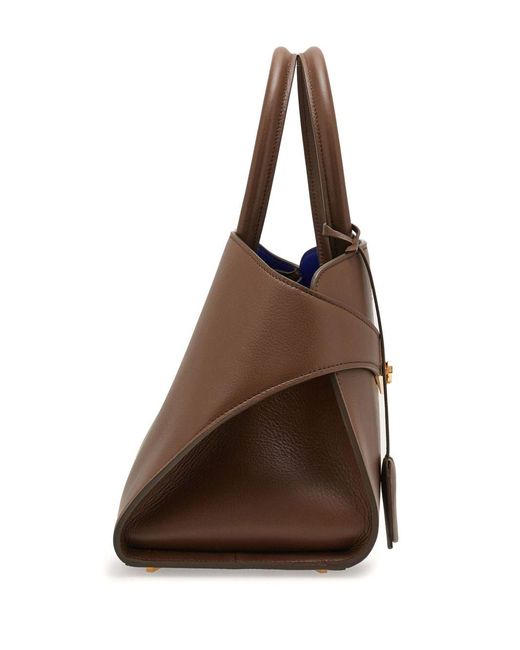 Petit Sac À Main Hug En Cuir Ferragamo en coloris Brown