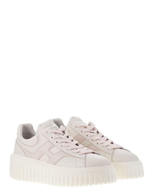 Hogan White Sneakers H-Stripes Con H Laterale