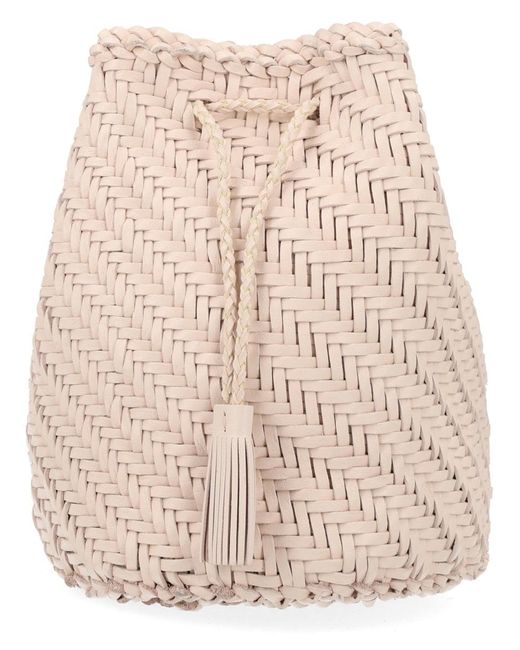 Dragon Diffusion Natural Borsa "Pompom Double Jump Tan"