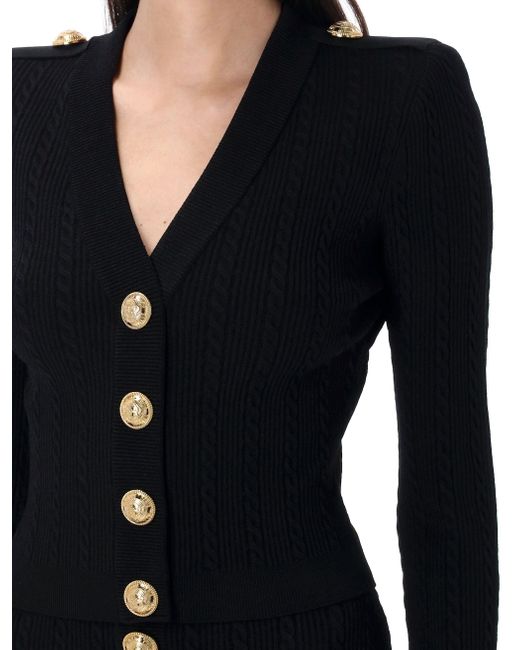 Pulls noirs Balmain en coloris Black