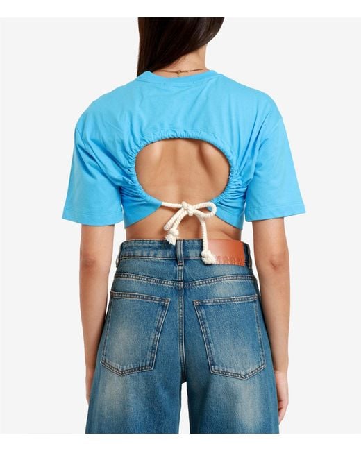 MSGM Blue T Shirts And Polos
