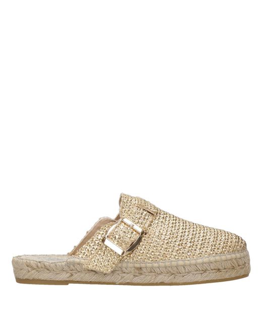 Sandales gris Espadrilles en coloris Natural