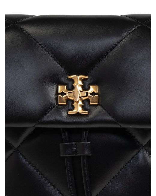 Tory Burch Black Kira Diamond Quilt Kleiner Rucksack