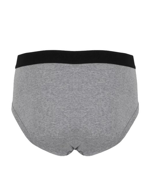 Tom Ford Gray Briefs With Logo