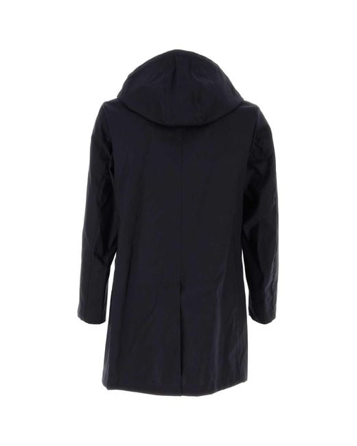 Mackintosh Blue Cotton Cambridge Raincoat
