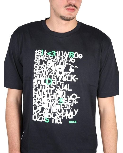 Boss Black Logo Print T-Shirt for men