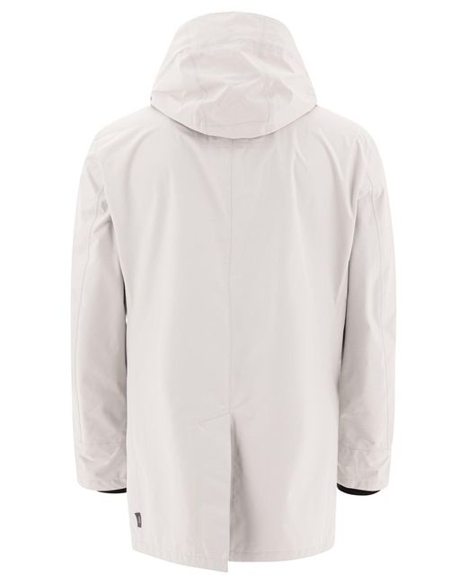 Herno White Lightweight Spring Coat for men
