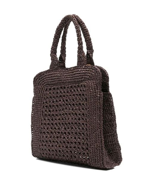 Miu Miu Brown Borse Crochet Rete