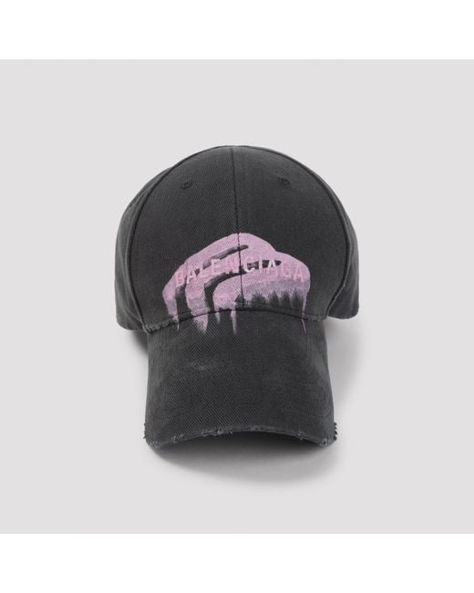 Balenciaga Black Baseball Hat for men