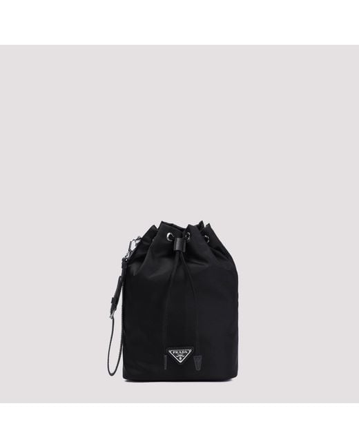 Re Nylon Pouch Prada de color Black