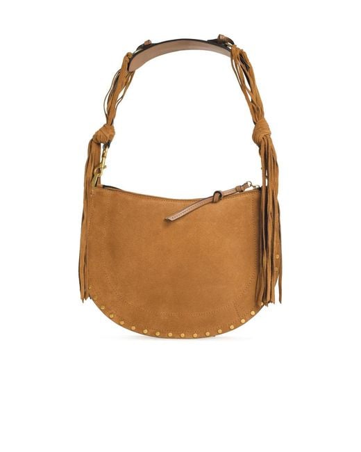 Isabel Marant Brown Oskan Soft' Suede Cognac Bag