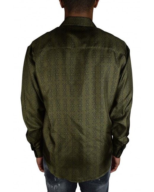 Roberto Cavalli Green Shirt for men