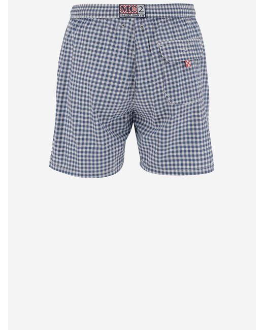 Mc2 Saint Barth Blue Nylon Swimwear for men