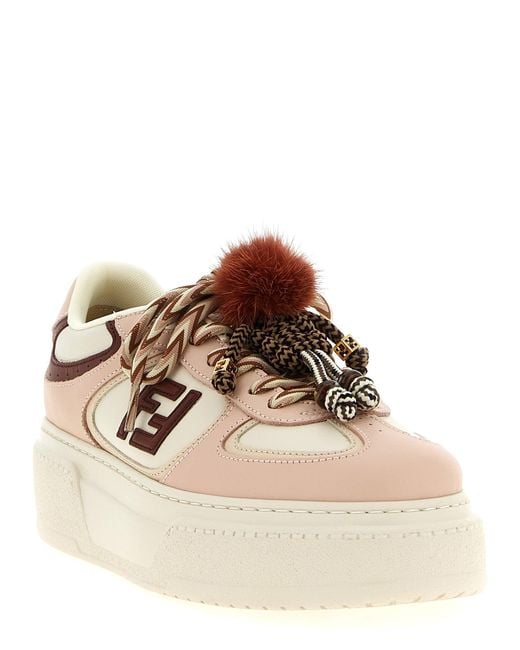 Fendi Brown Match' Sneakers