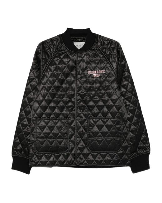Carhartt Gewatteerd Satijnen Jack in het Black