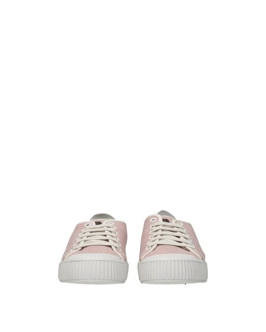 Car Shoe Pink Sneakers Donna Tessuto Rosa/Pesca