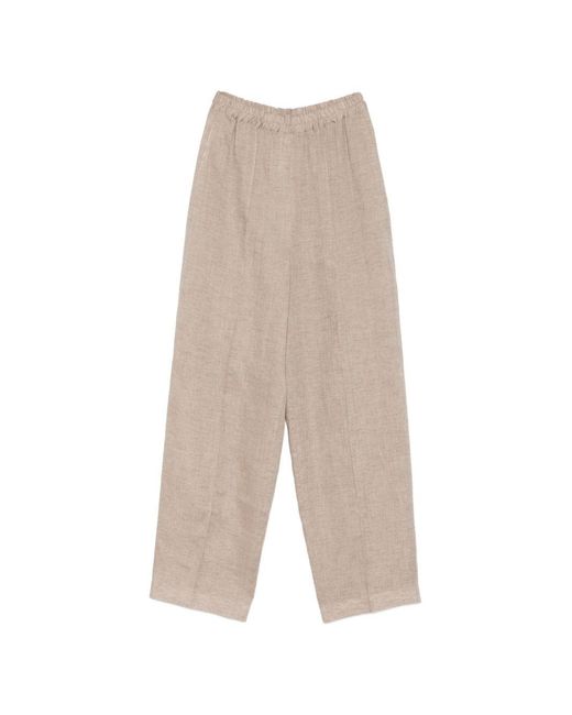 Fabiana Filippi White Linen Trousers