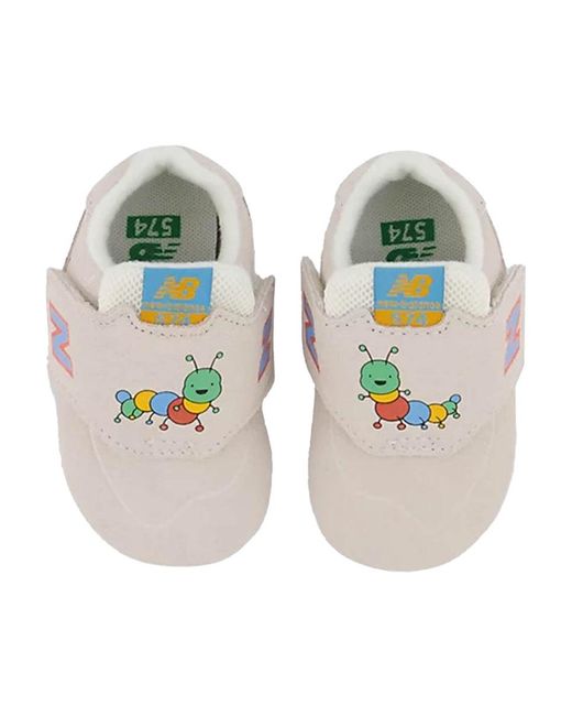 New Balance White Kids Lifestyle Shoe