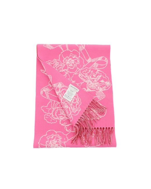 Alexander McQueen Pink Wool Reversibile Schal