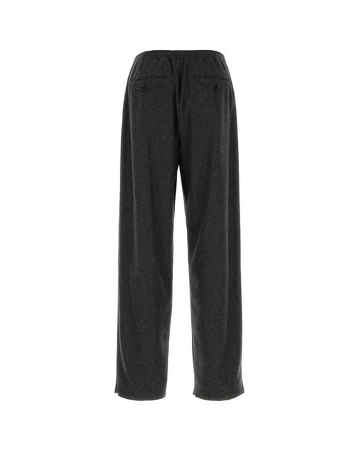 Jil Sander Black Straight Trousers for men