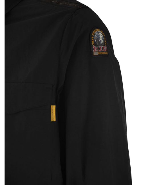 Rayner Overshirt con zip di Parajumpers in Black da Uomo