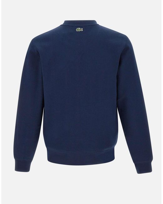 Lacoste Unisex Katoenen Marineblauw Sweatshirt in het Blue