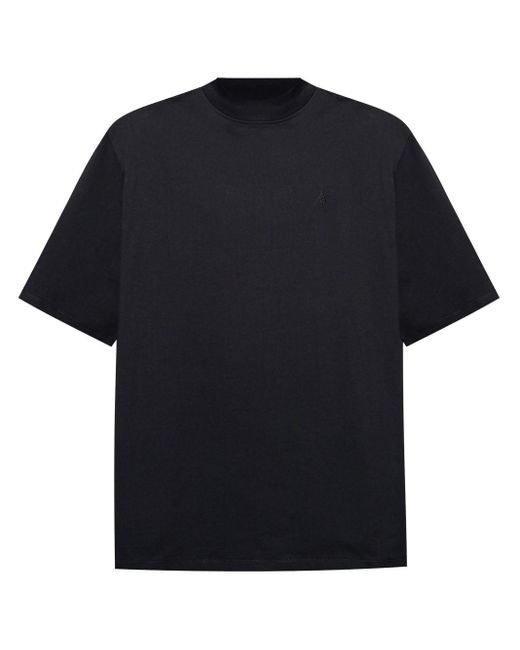 La camiseta de algodón del logotipo de Attico The Attico de hombre de color Black