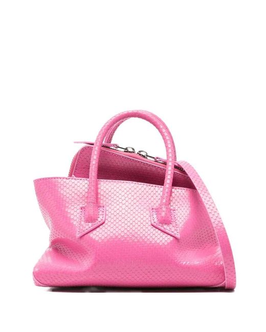 The Attico Pink Leather Tote Bag
