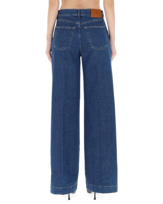 PT Torino Blue Cotton-Blend Jeans