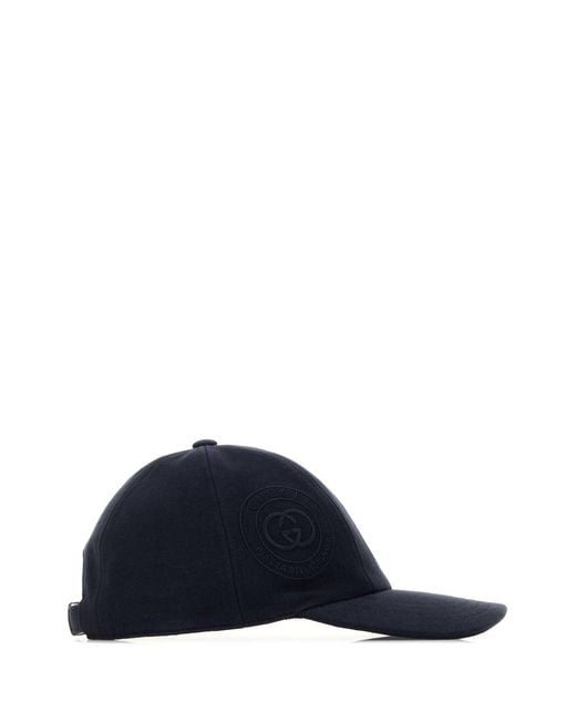 Gucci Blue Cotton Baseball Cap for men