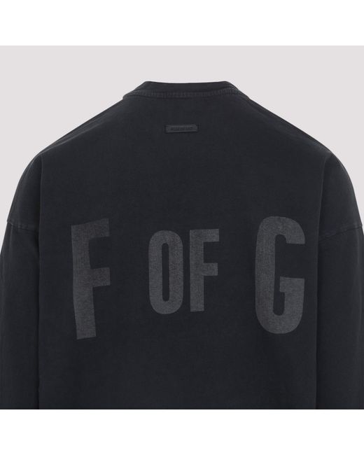 Fear Of God Blue F Of G" Ls Tee