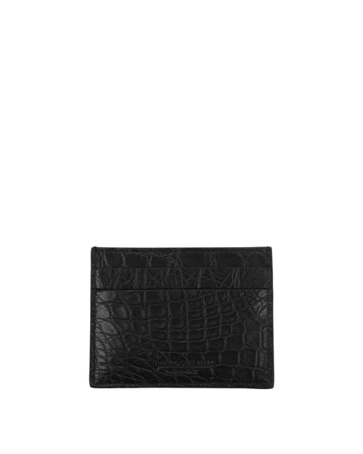Billionaire Black Document Holder Caiman Crocodilus