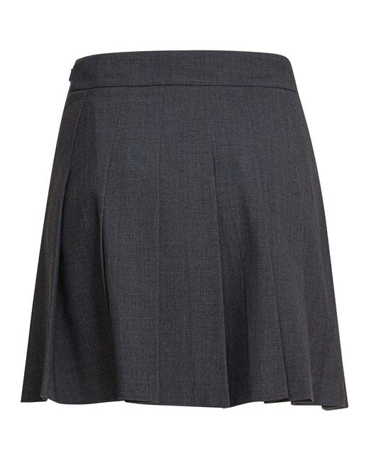 Semler Black Pleated Miniskirt Skirts
