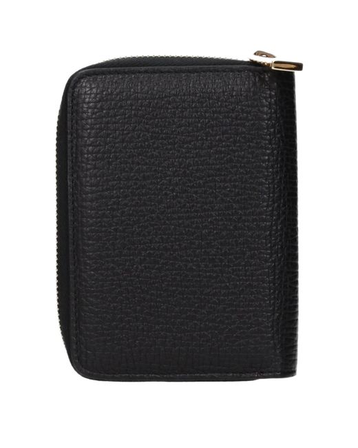 Versace Black Wallet Leather