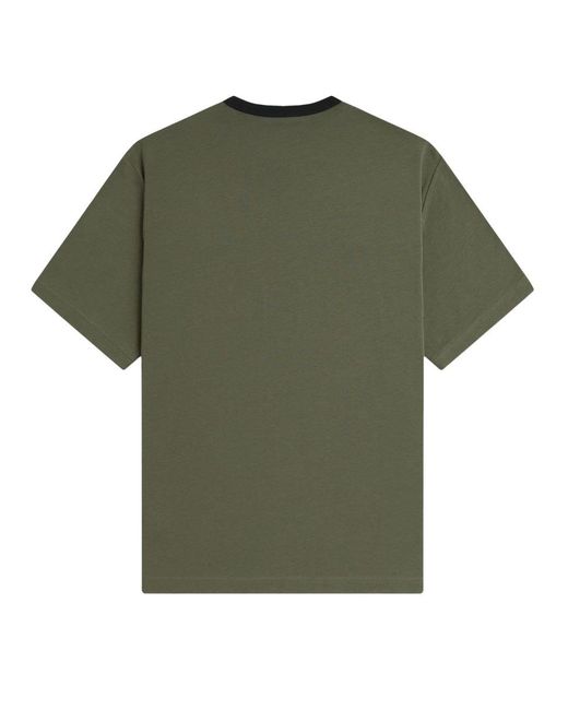 Fred Perry Green T Shirt "Ringer Meyba"
