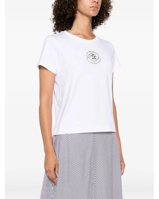 Moncler White Ss T-Shirt
