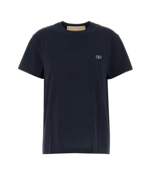 Valentino Garavani Black T-Shirt Jersey,Regul