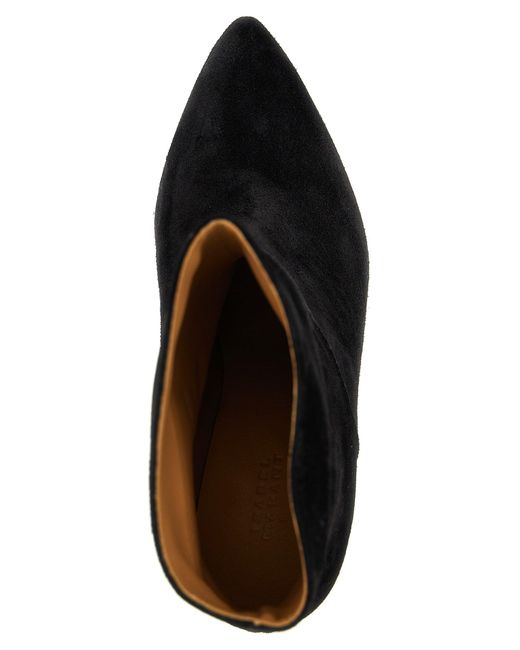 Isabel Marant Black 'Loline' Ankle Boots