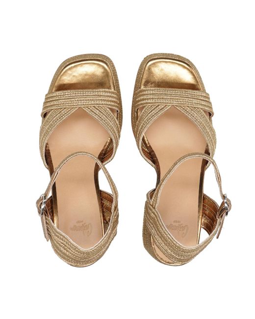 Castaner Metallic Sandalen golden