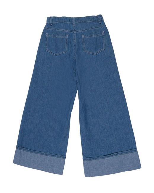 Ermanno Scervino Blue Pantaloni Chambray Chambr