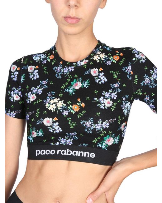 Rabanne Black Top Cropped