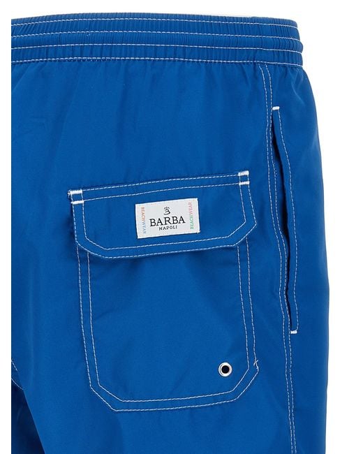 Short Massuit de maillot Barba Napoli en coloris Blue