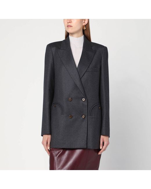 Blazé Milano Blue Blazé Milano Wool Double Breasted Blazer