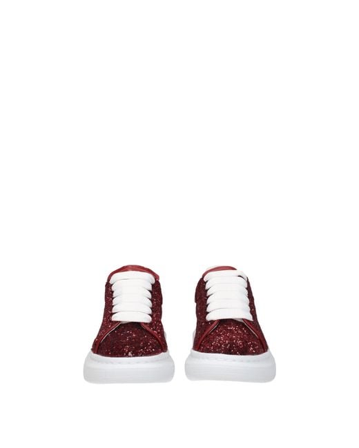 McQueen Red Idee Regalo Sneakers Kids Donna Glitter Rosso/Carnation