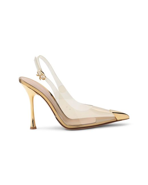 Gianvito Rossi Metallic Plexi Pump
