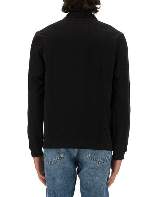 Lacoste Black Polo With Logo for men